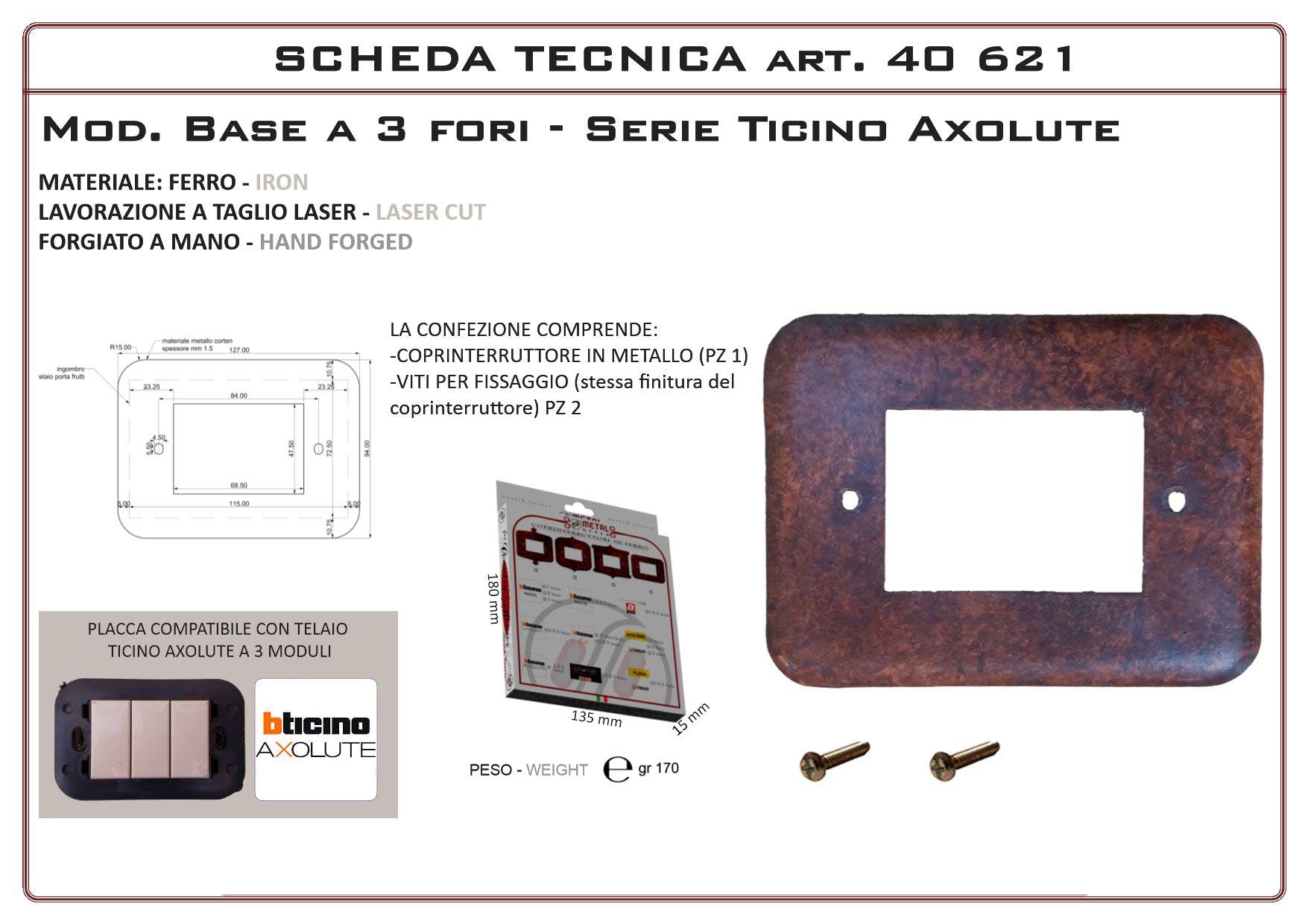 Coprinterruttore Modello Base | Switch Cover Base Model