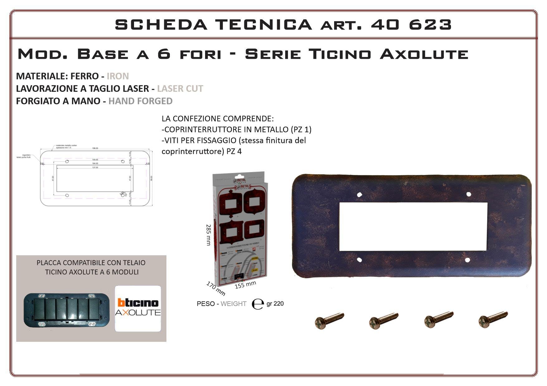 Coprinterruttore Modello Base | Switch Cover Base Model