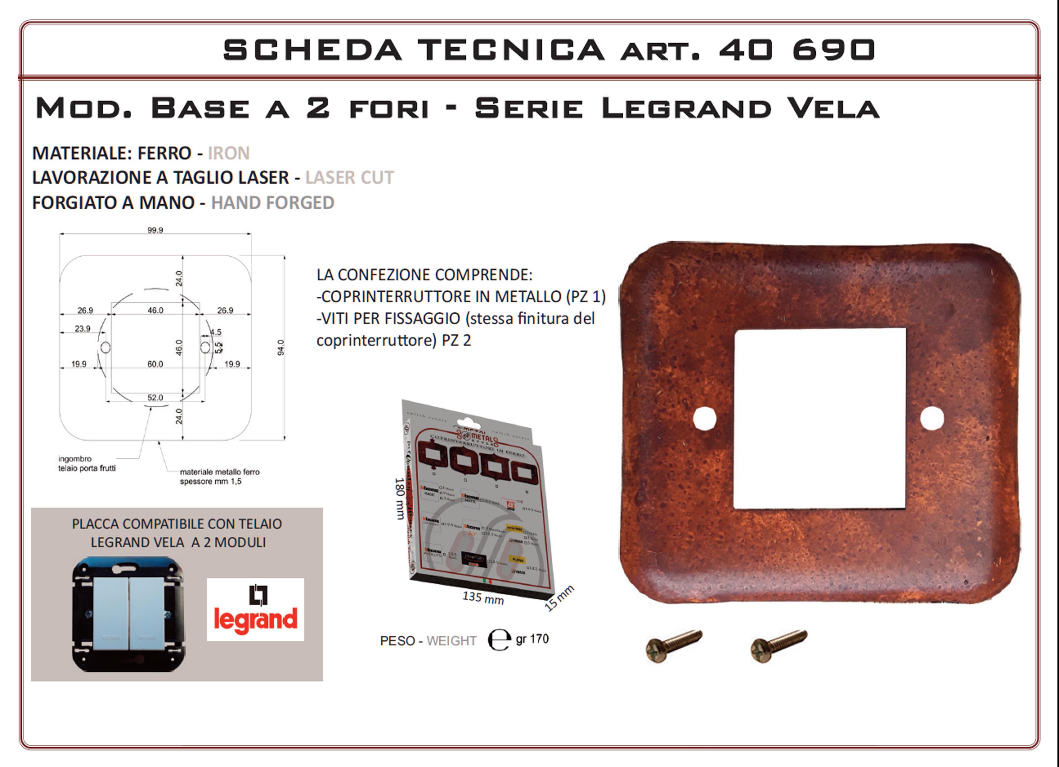 Coprinterruttore Modello Base | Switch Cover Base Model