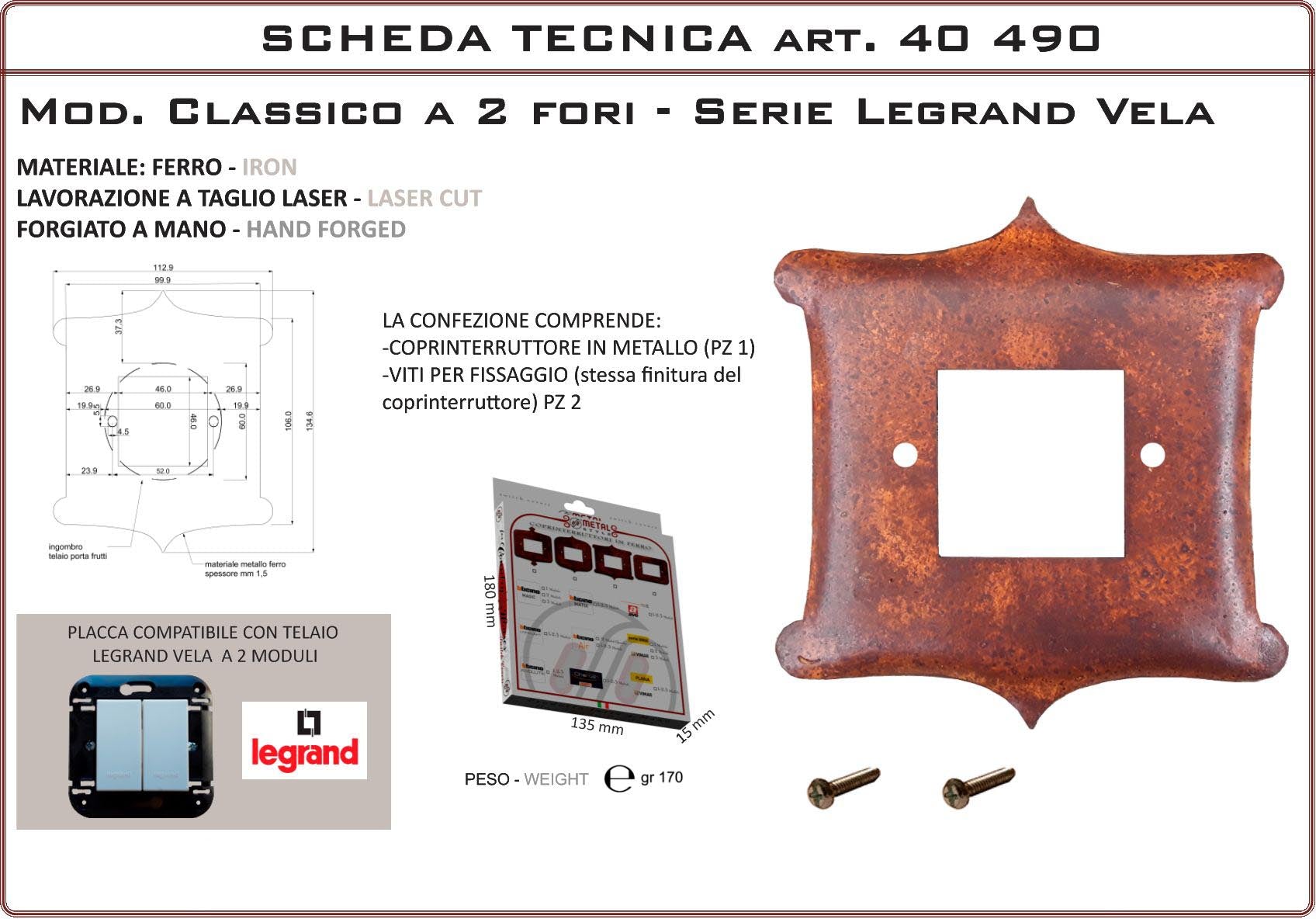 Coprinterruttore Modello Classico | Switch Cover Classico Model