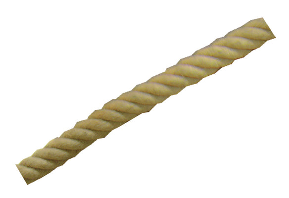 Corrimano in corda grezza di canapa naturale | Handrail in raw natural hemp rope