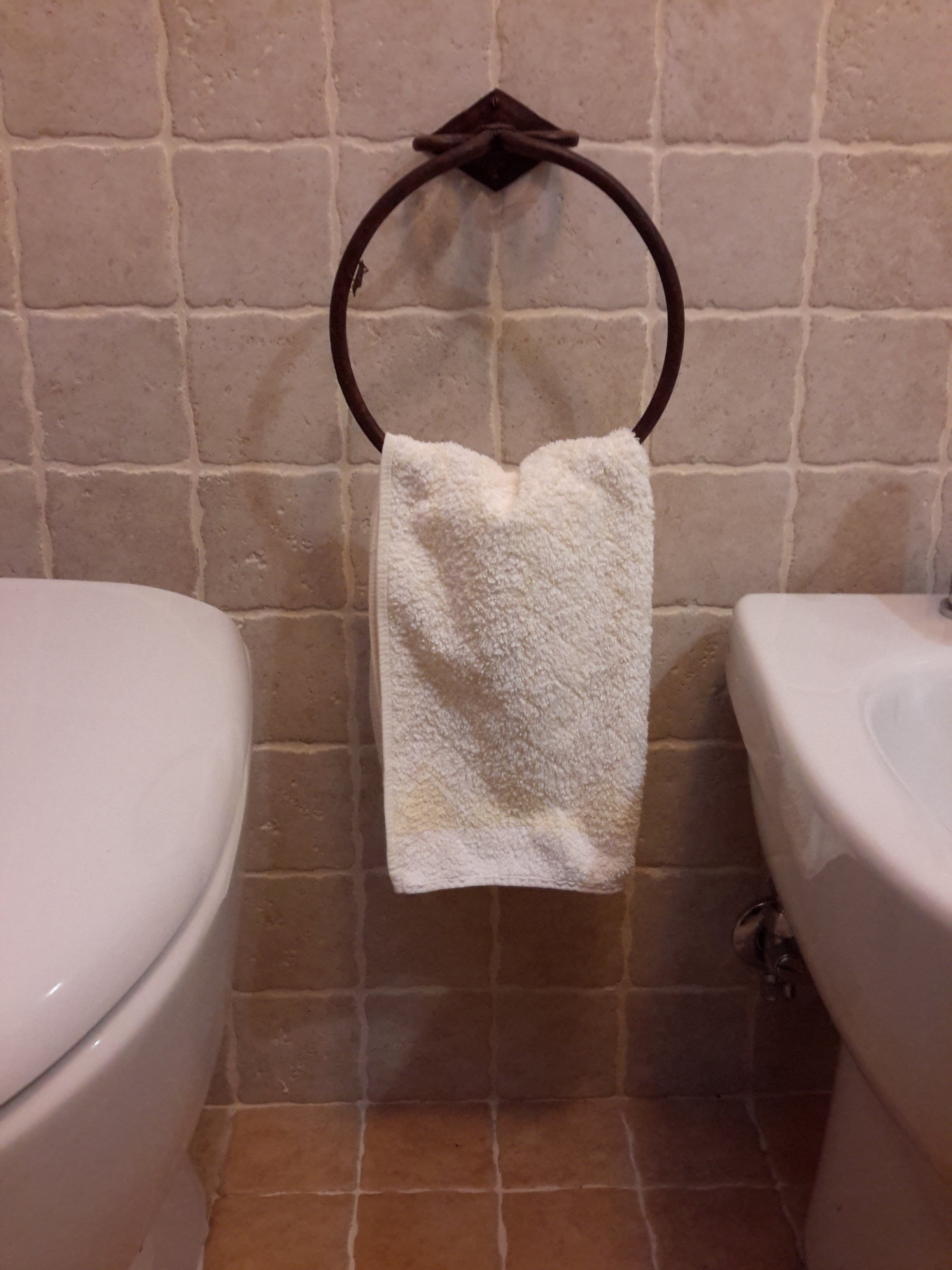 Porta asciugamano da parete per bidet 1043  Wall-mounted towel holder -  Armonie d'Epoca