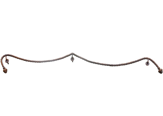 Treccia sagomata in ferro a due arcate 30 | Shaped iron braid with two arches 30